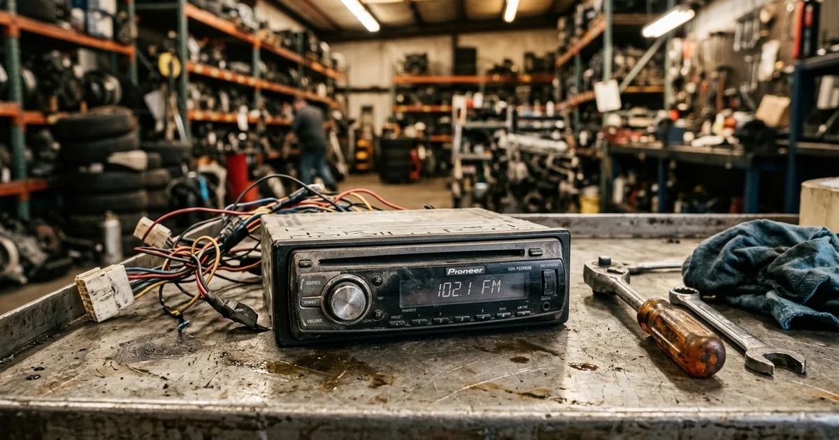 Used car radio auto part