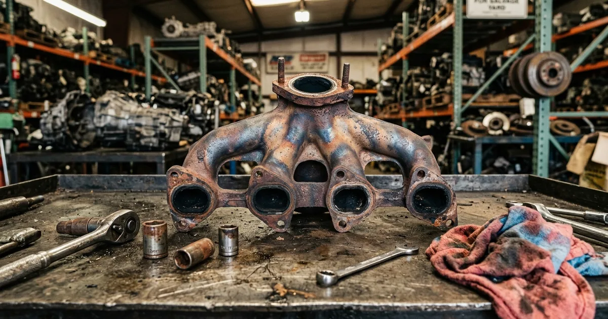 Used exhaust manifold auto part