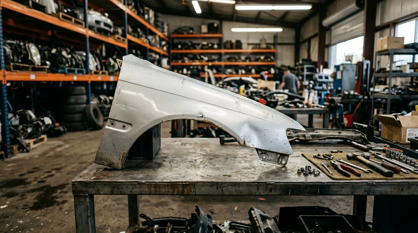 Used 2020 Ford F150 fender from a salvage yard