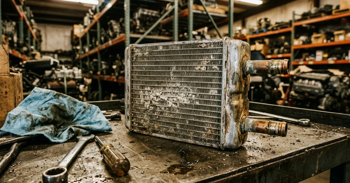 Used heater core auto part