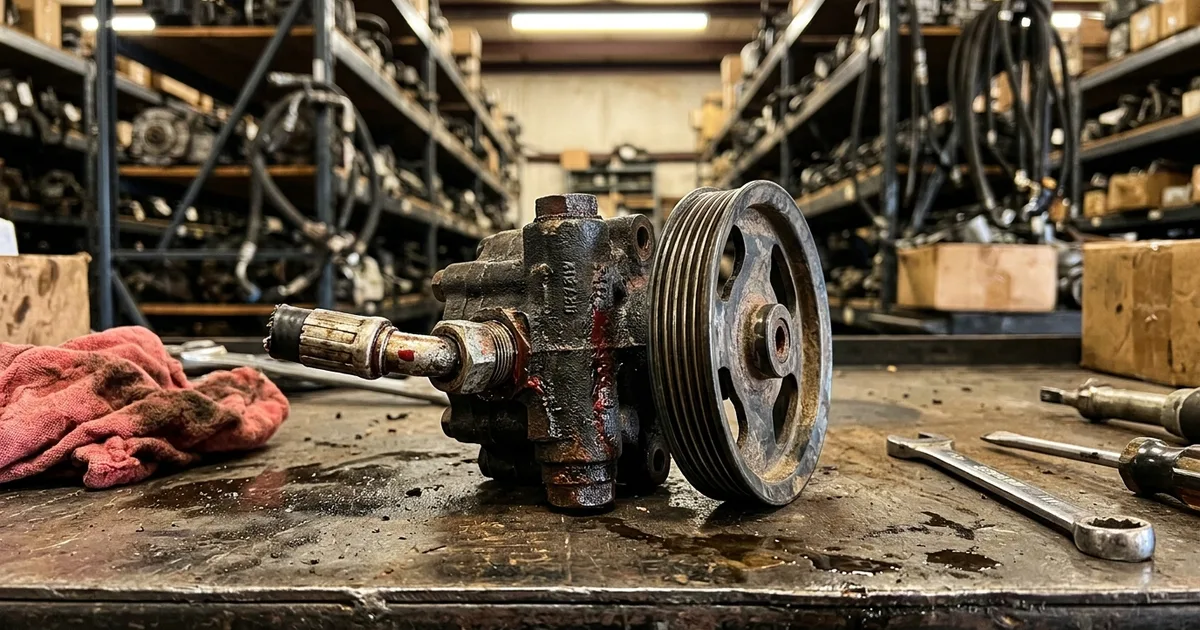 Used power steering pump auto part