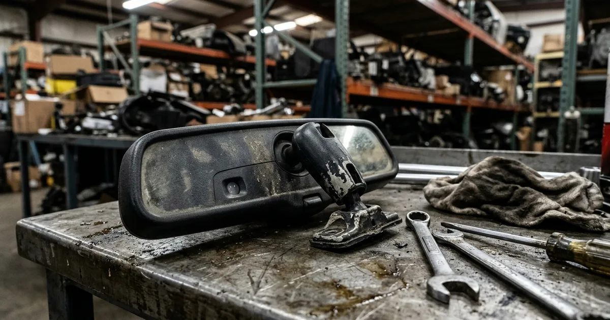 Used rear view mirror auto part