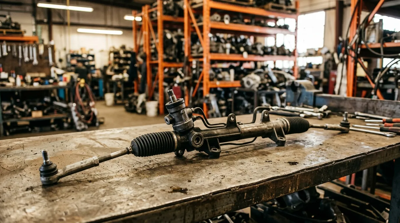 Used steering rack auto part