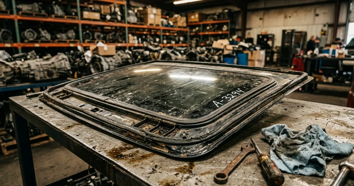 Used sunroof auto part