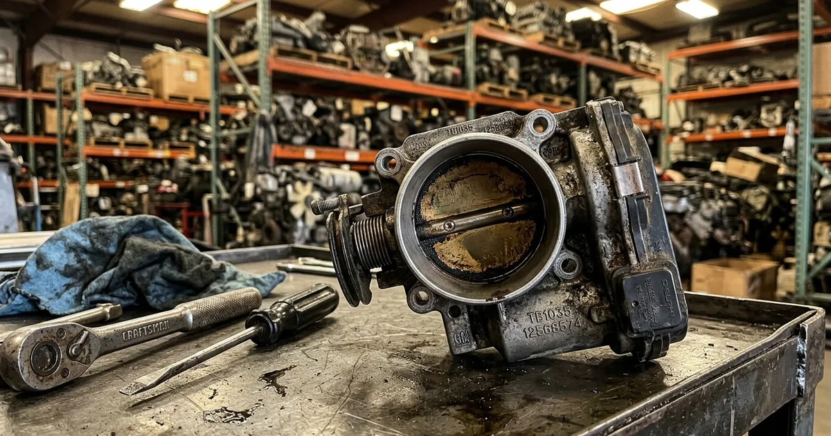 Used throttle body auto part