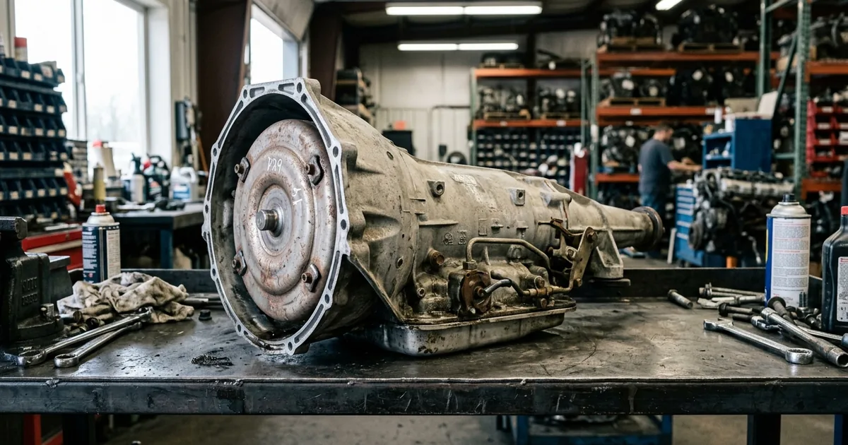 Used 2022 Toyota Camry transmission from a salvage yard