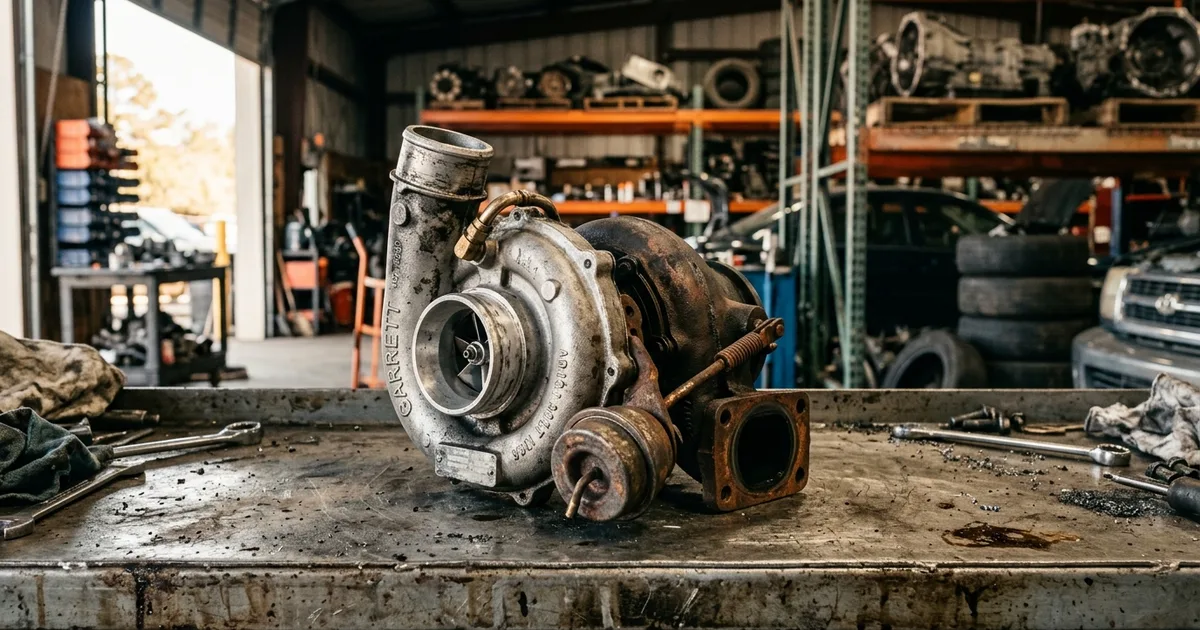 Used turbocharger auto part